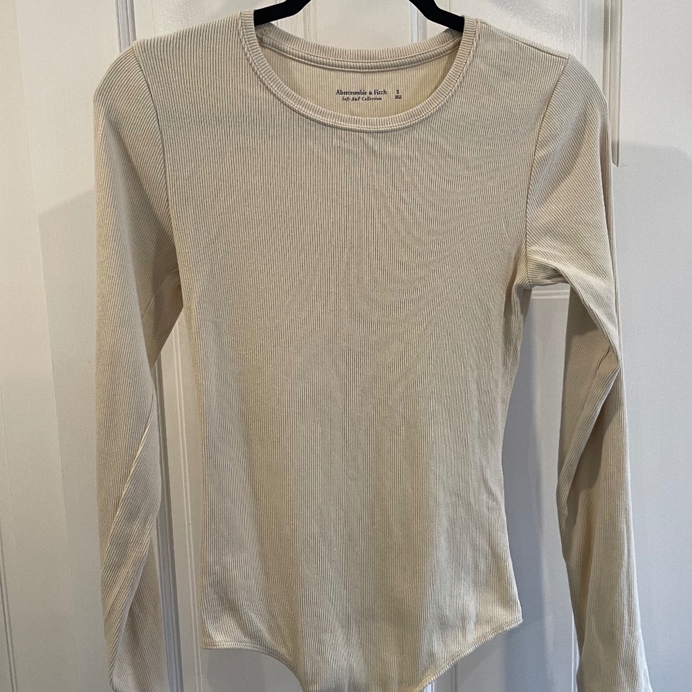Abercrombie - Ribbed long sleeve body suit (S)